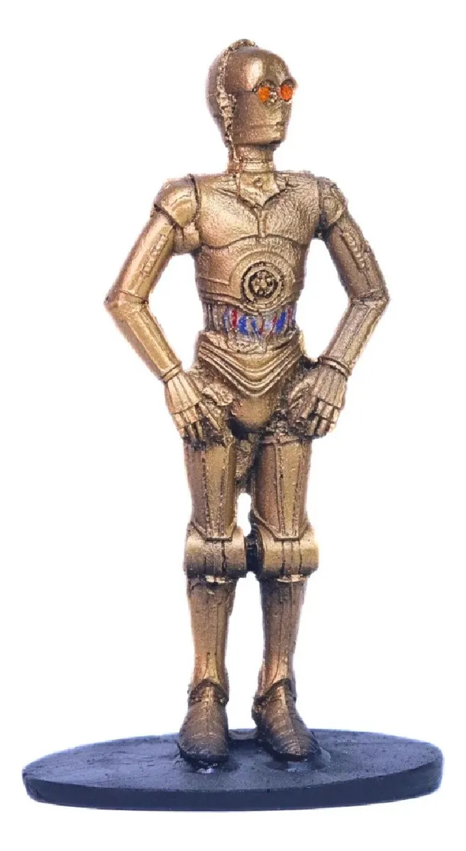 Kit R2d2 E C3po Droid Boneco Action Figure Estatua Star Wars