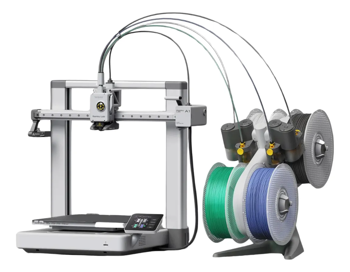 Impressora 3d Bambu Lab A1 Com Ams Lite Combo 4 Cores