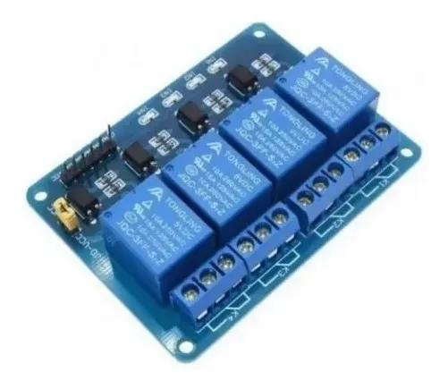 Módulo Relé Rele 4 Canais 5v 10a Para Arduino Pic Automação